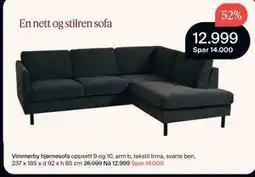 Møbelringen Vimmerby hjørnesofa tilbud
