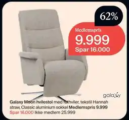 Møbelringen Galaxy Moon hvilestol tilbud