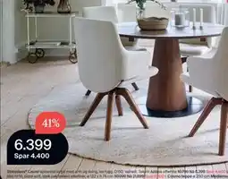 Møbelringen Stressless Laurel spisestol large med arm og sving, lav rygg, D150 valnøtt tilbud