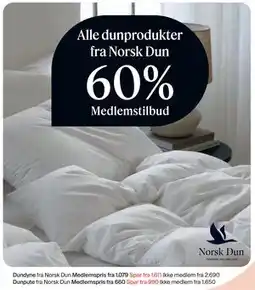 Møbelringen Alle dunprodukter fra Norsk Dun tilbud