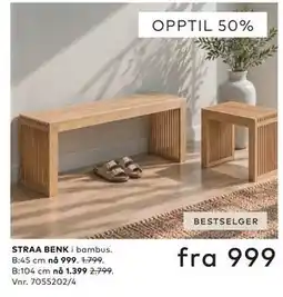 Skeidar STRAA BENK tilbud