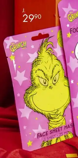 Sparkjøp The Grinch Face Sheet Mask tilbud