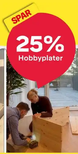 Byggmax Hobbyplater tilbud