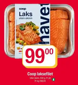 Coop Extra Coop laksefilet tilbud