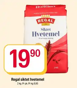 Coop Extra Regal siktet hvetemel tilbud