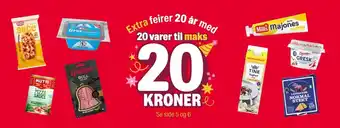 Extra 20 varer til maks 20 kroner