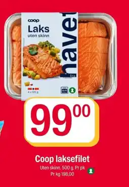 Coop Extra Coop laksefilet tilbud