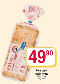 Coop Extra Polarbrød levain hvete tilbud