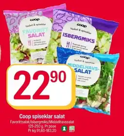 Coop Extra Coop spiseklar salad tilbud