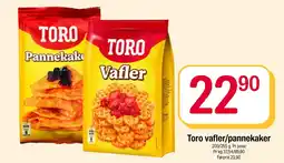 Coop Extra Toro vafler/pannekaker tilbud