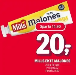 Coop Extra Mills ekte majones tilbud