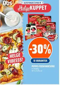Coop Obs PEPPES FERSKVARESERIE tilbud