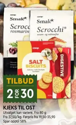 Coop Mega KJEKS TIL OST tilbud