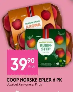 Coop Mega COOP NORSKE EPLER 6 PK tilbud