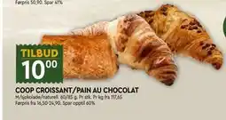 Coop Mega COOP CROISSANT/PAIN AU CHOCOLAT tilbud