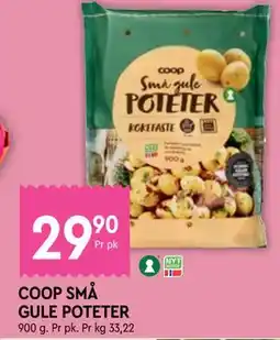Coop Mega COOP SMÅ GULE POTETER tilbud