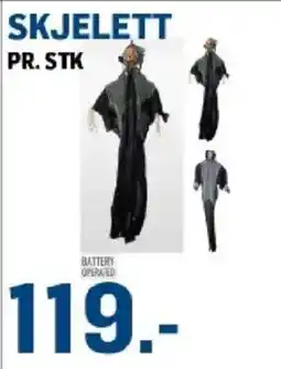 Price Lagerbutikk Skjelett tilbud