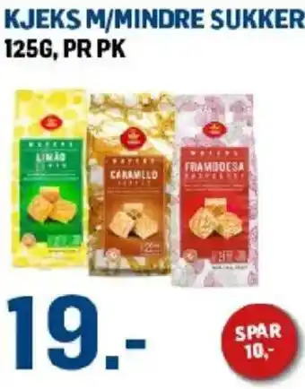 Kjeks m/mindre sukker
