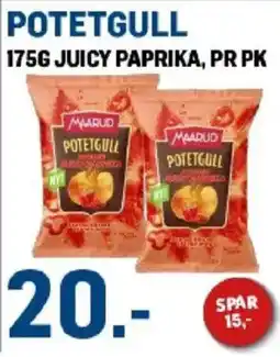 Price Lagerbutikk Maarud potetgull juicy paprika tilbud