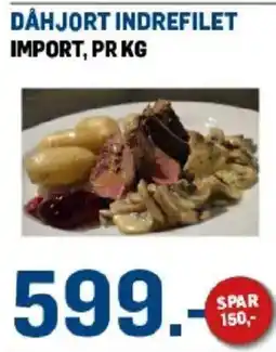 Price Lagerbutikk Dåhjort indrefilet tilbud