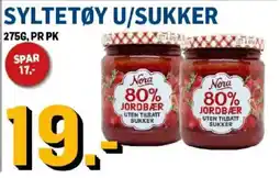 Price Lagerbutikk Nora syltetøy u/sukker tilbud
