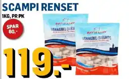 Price Lagerbutikk Dayseaday Scampi Renset tilbud