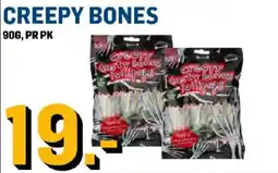 Price Lagerbutikk Creepy Bones lollipops tilbud