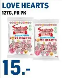 Price Lagerbutikk Swizzels Love Hearts tilbud