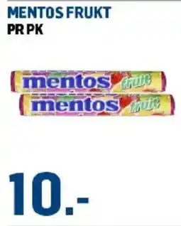 Price Lagerbutikk Mentos frukt tilbud