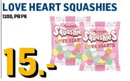 Price Lagerbutikk Love Heart Squashies tilbud