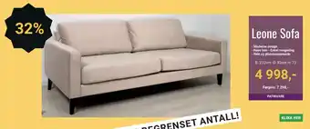 A-Møbler Leone sofa tilbud
