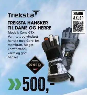 Sport Outlet Treksta Hansker Til Dame OG Herre tilbud