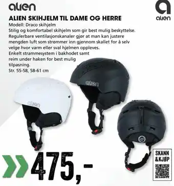 Sport Outlet Alien Skihjelm Til Dame Og Herre tilbud