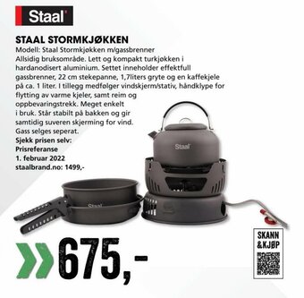 Sport Outlet Staal Stormkjøkken tilbud