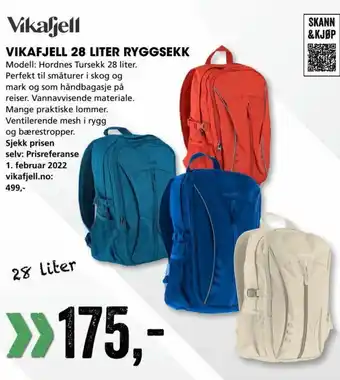 Sport Outlet Vikafjell 28 Liter Ryggsekk tilbud