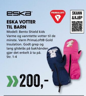 Sport Outlet Eska Votter Til Barn tilbud