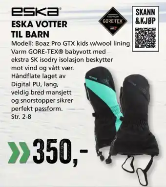 Sport Outlet Eska Votter Til Barn tilbud