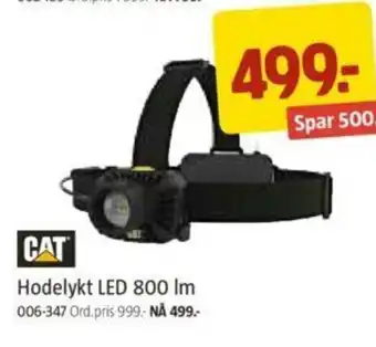 Jula Hodelykt LED 800 lm tilbud