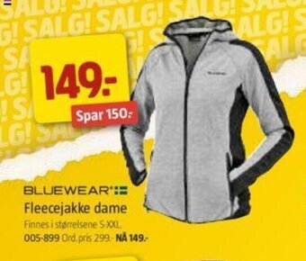 Jula Fleecejakke dame tilbud