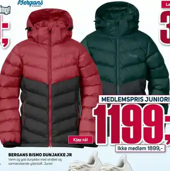 Sport 1 Bergans Bismo Dunjakke Jr tilbud