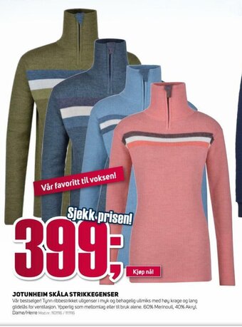 Sport 1 Jotunheim Skåla Strikkegenser tilbud