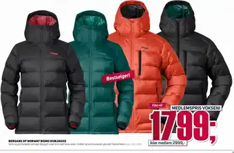 Sport 1 Bergans Or Norway Bismo Dunjakke tilbud