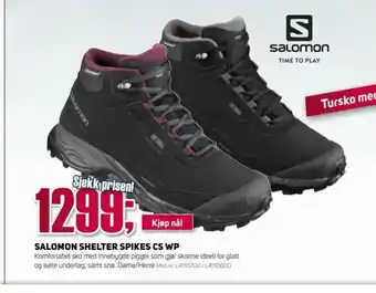 Sport 1 Salomon Shelter Spikes CS Wp tilbud
