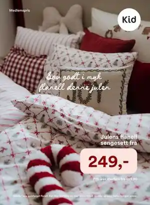 Julens flanell sengesett, Medlemspris