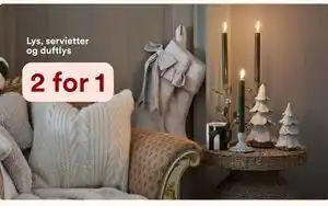 Lys, servietter og duftlys