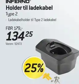 Thansen INFERNO Holder til ladekabel tilbud