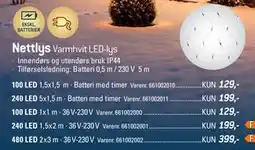 Thansen Nettlys Varmhvit LED-lys tilbud