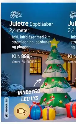 Thansen Juletre Oppblåsbar tilbud