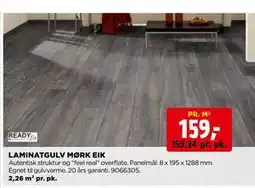 jem & fix LAMINATGULV MØRK EIK tilbud
