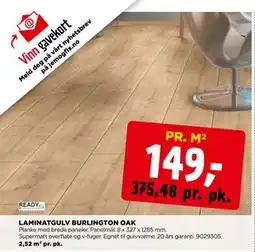 jem & fix LAMINATGULV BURLINGTON OAK tilbud